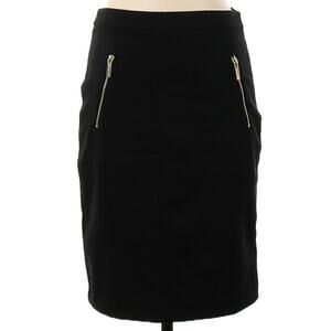 Michael Kors Black Zipper Pocket Skirt